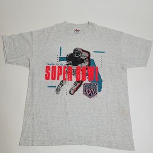 Vintage 90s Super Bowl XXV Giants vs Bills shirt